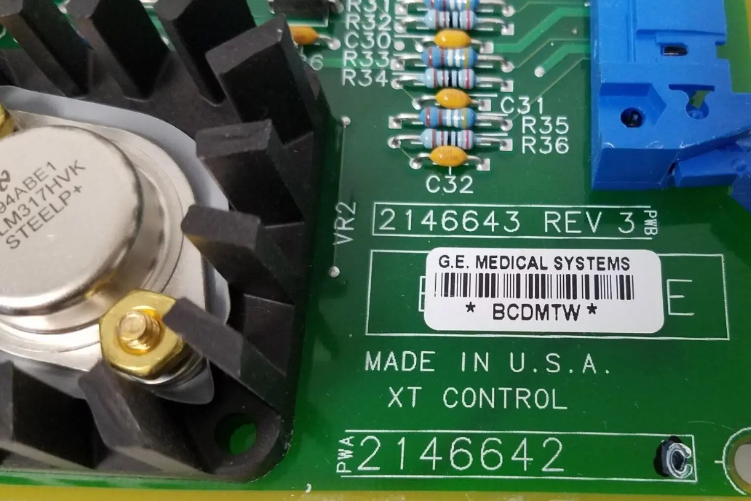 Siemens Multix Radiology Room 2146642 Rev 3 XT Control Board - Image 3