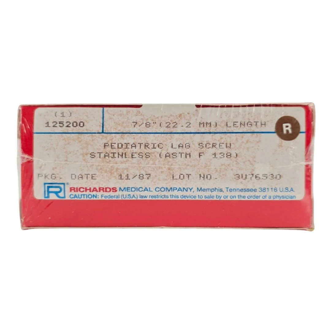 Smith & Nephew Richards 125200 Lag Screw Pediatric 7/8" Length BX/1