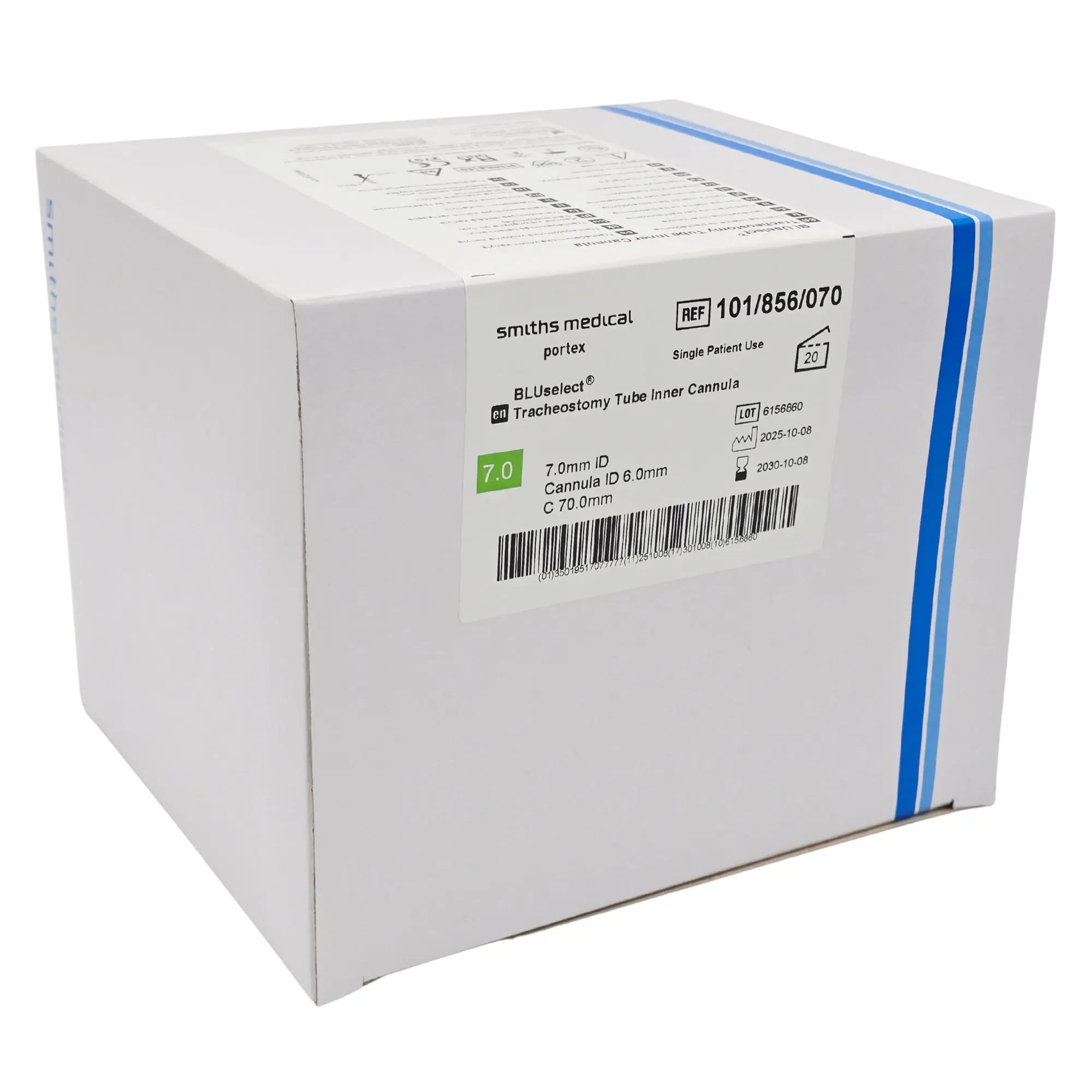 Smiths Medical 101/856/070 BLUselect Tracheostomy Tube Inner Cannula BOX 20