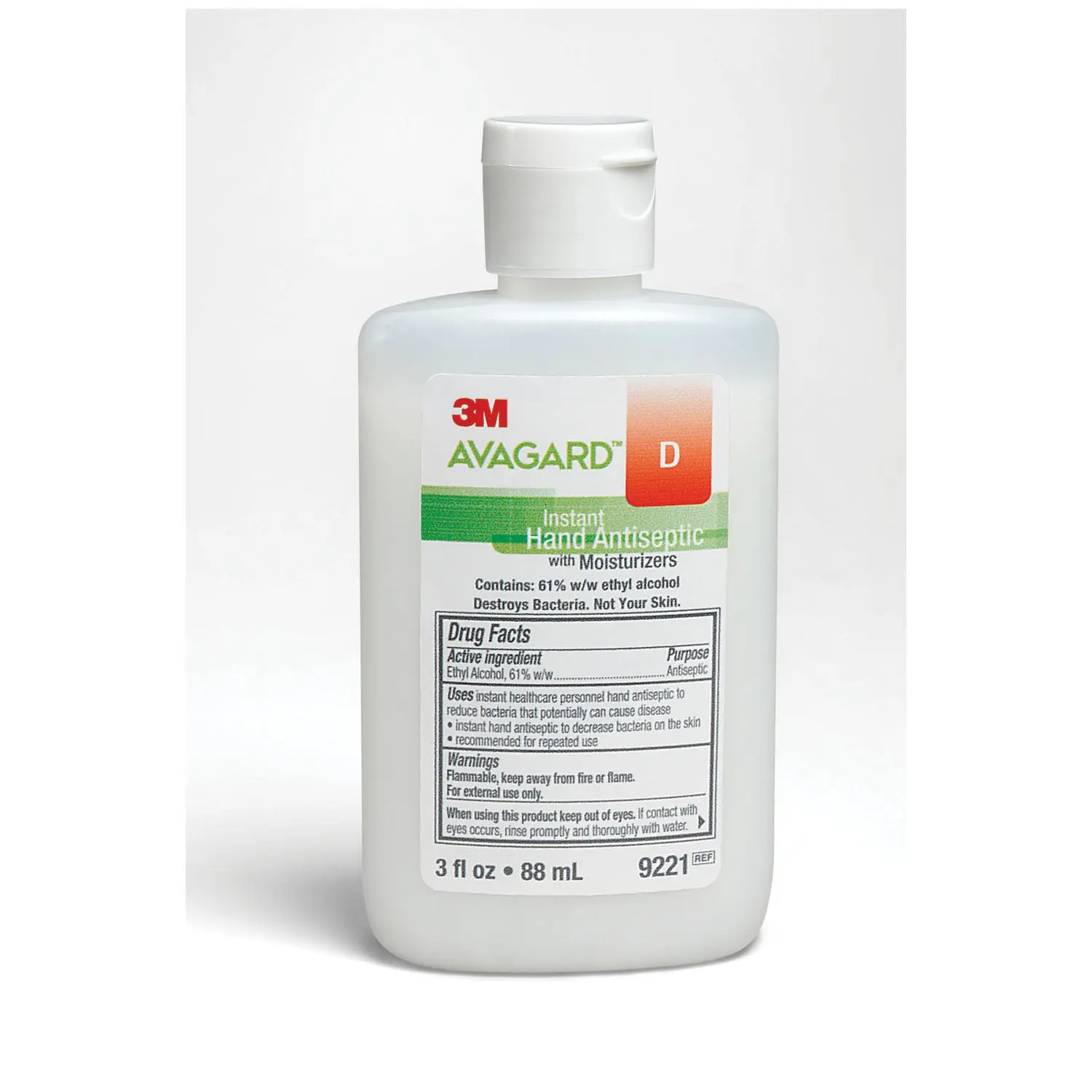 SOLVENTUM 9221 AVAGARD D INSTANT HAND ANTISEPTIC Instant Hand Sanitizer Antiseptic, 88mL, 48/cs