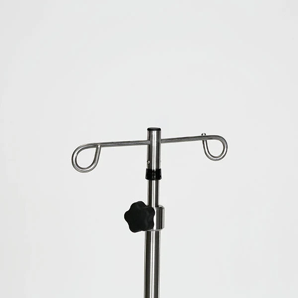 AcralMed IVP221/222/223 Stainless Steel IV Pole 5 leg 16" diameter 3" casters - Image 2