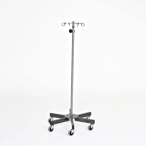 AcralMed IVP238/239 Stainless Steel IV Pole 6 leg 3" casters