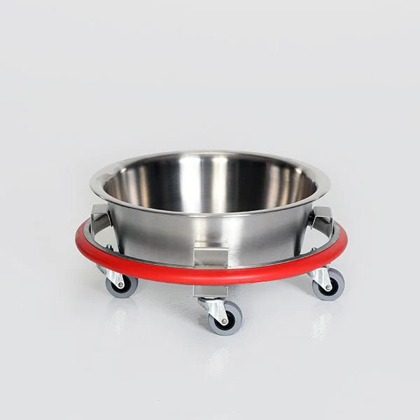 AcralMed KKB541 Stainless Steel Sponge Receptacle 8.5qt. Bucket - Image 2