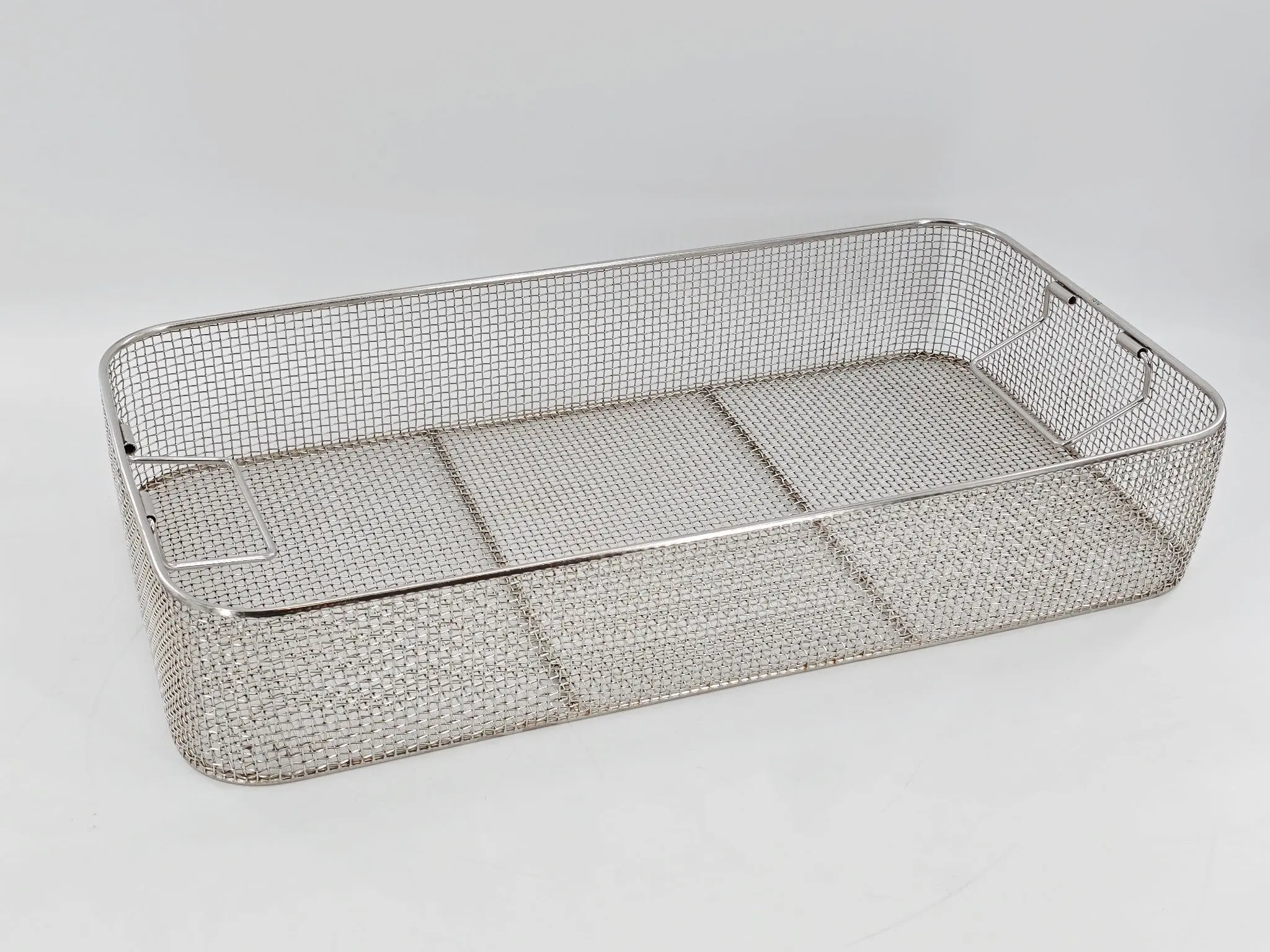 Stainless Steel Wire Sterilization Basket w/ Handles 21x11x4 - Image 2