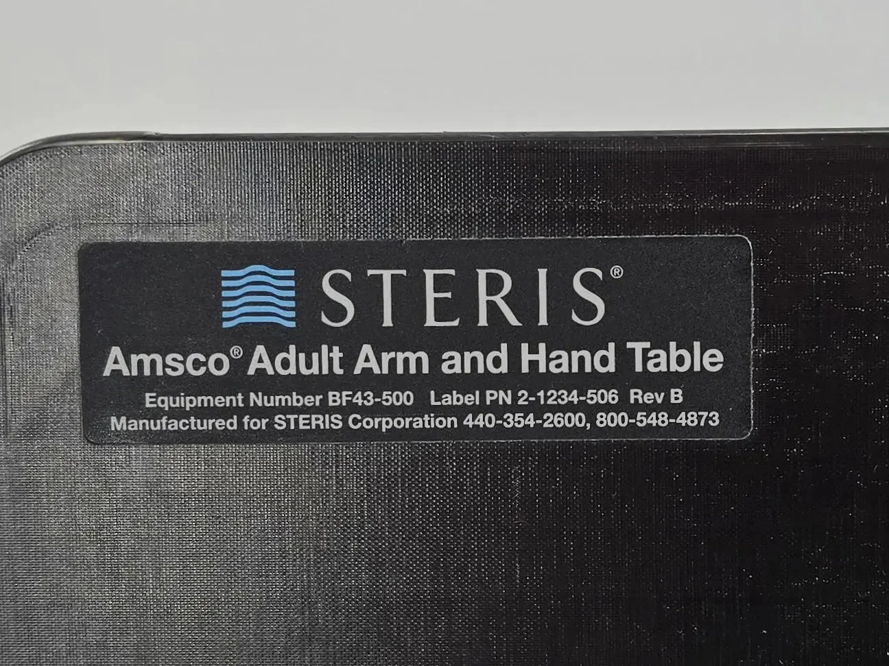 Steris Amsco Adult Arm and Hand Table w/ Pad BF435 - Image 5