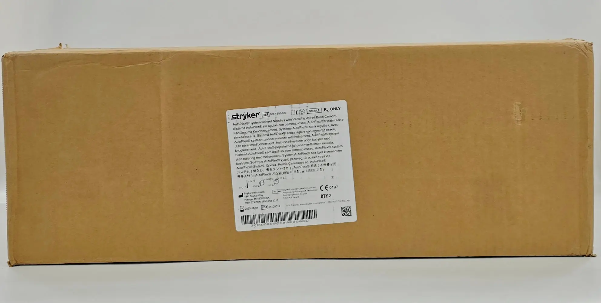 Stryker 0607-687-000 AutoPlex System without Needles w/ VertaPlex HV Bone Cement CS/2 - Image 2