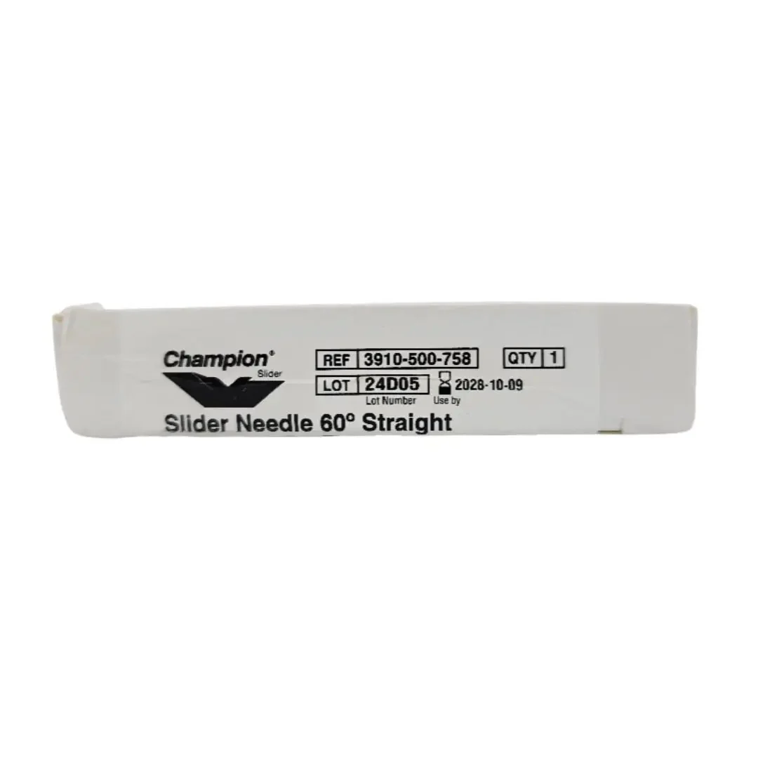 Stryker 3910-500-758 Champion Slider Needle 60° Straight 1/EA