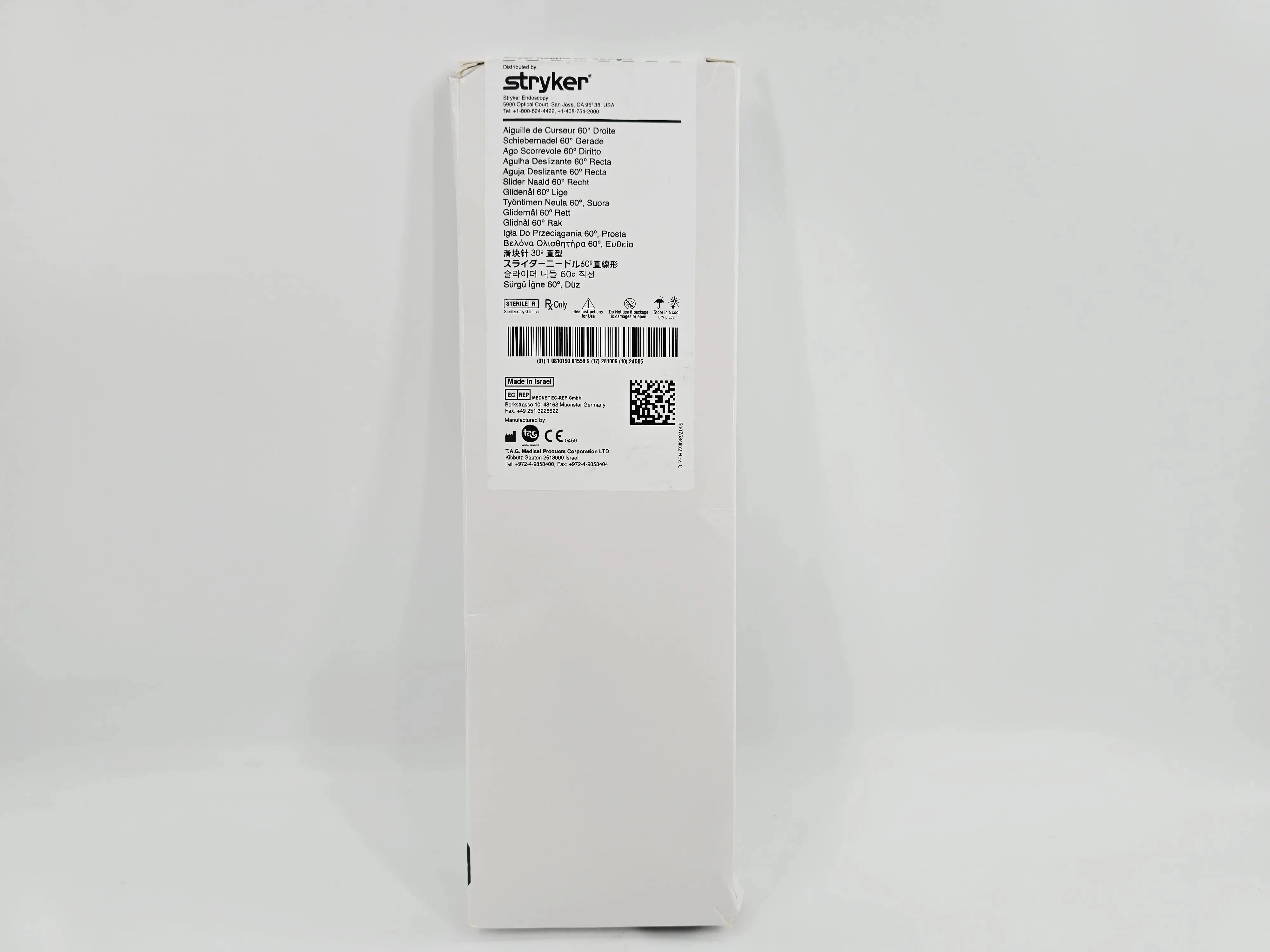 Stryker 3910-500-758 Champion Slider Needle 60° Straight 1/EA - Image 2