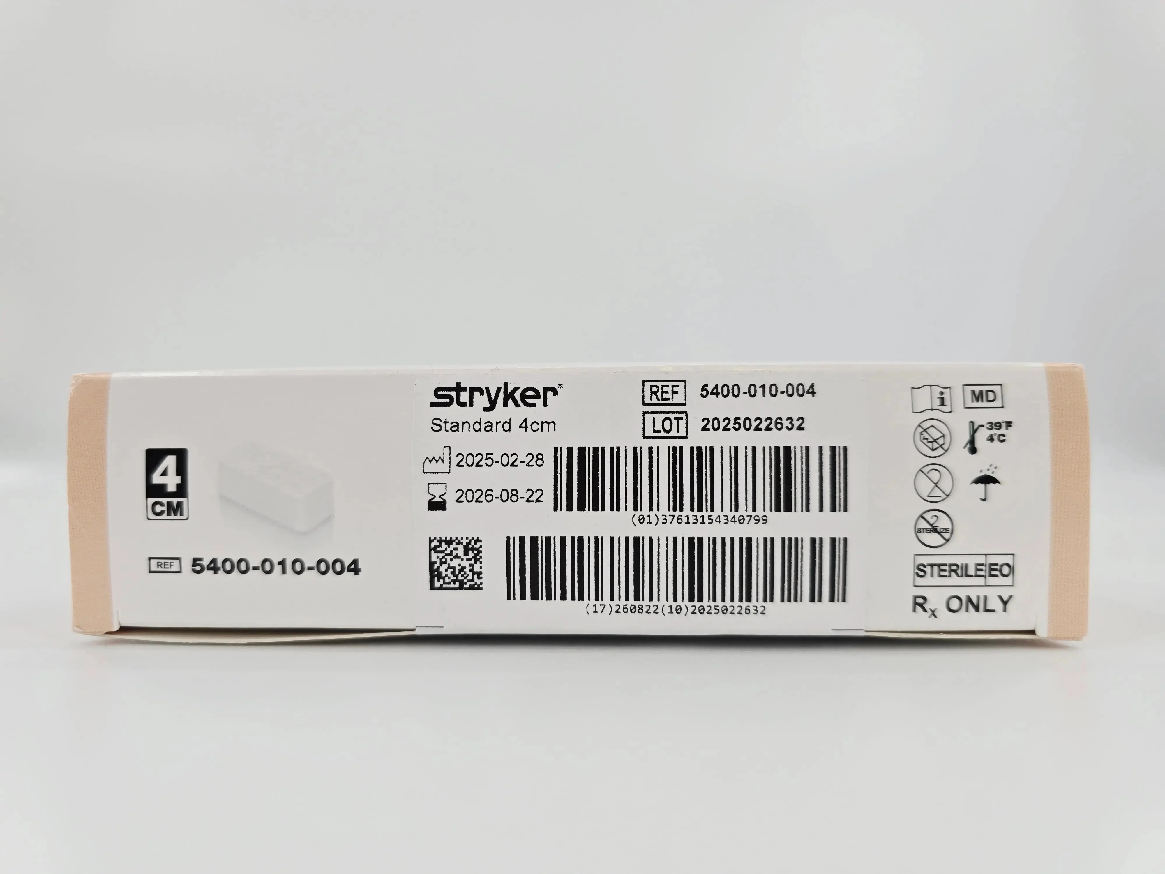 Stryker 5400-010-004 NasoPore Bioresorbable Nasal Dressing Standard 4cm 8/pkg - Image 3