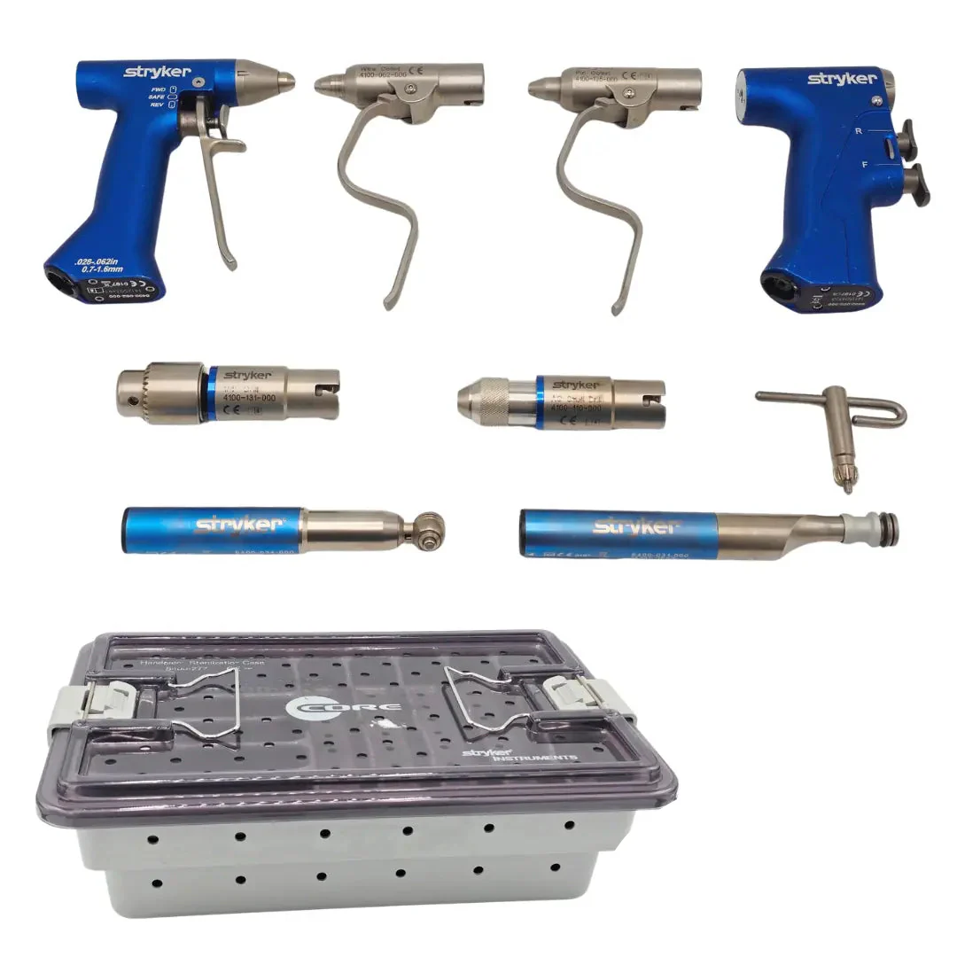 Stryker 6400 RemB Universal Driver Set w/ Saws Drill Attachments Case 9PC
