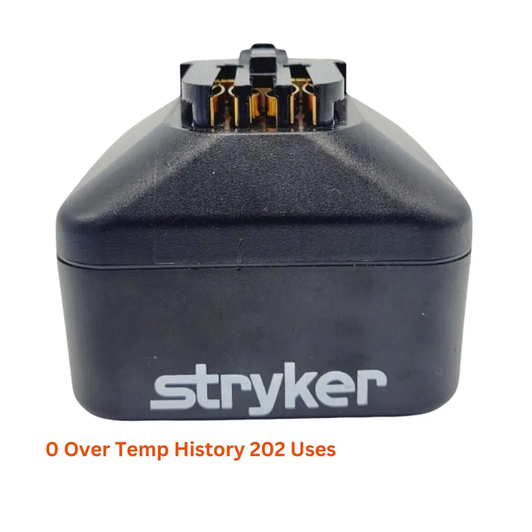 Stryker 7212-000-000 SmartLife Small Battery Pack 0 Over Temp History / 202 Uses