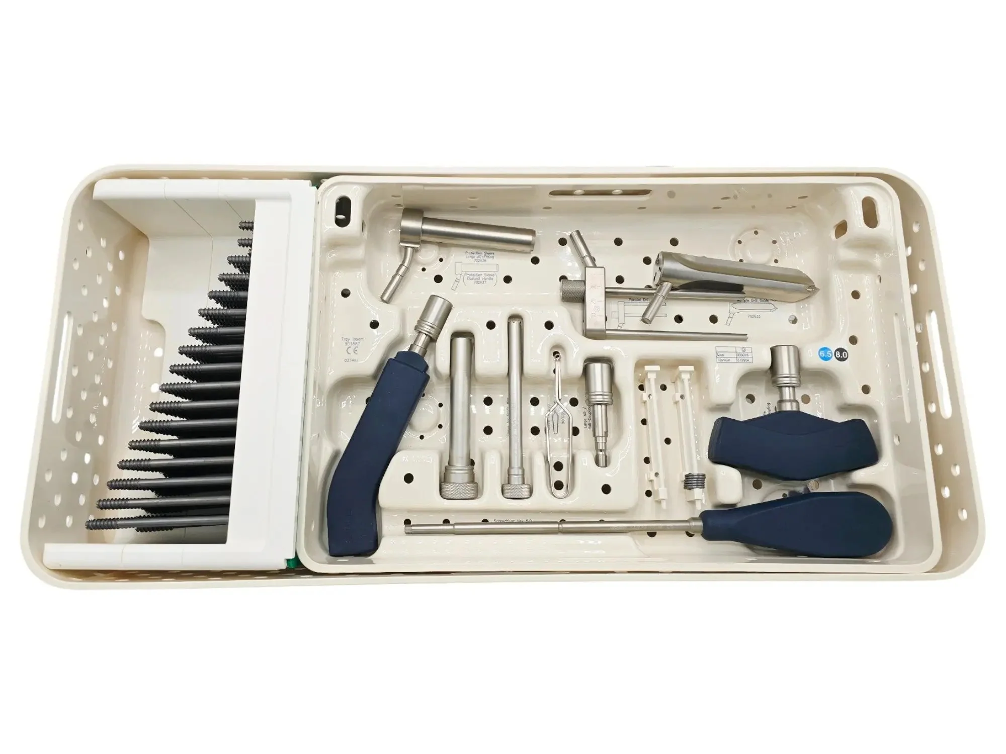 Stryker Asnis III 6.5MM/8.0MM Cannulated Screw System Complete Set & Case Orthopedic Kit - Image 3