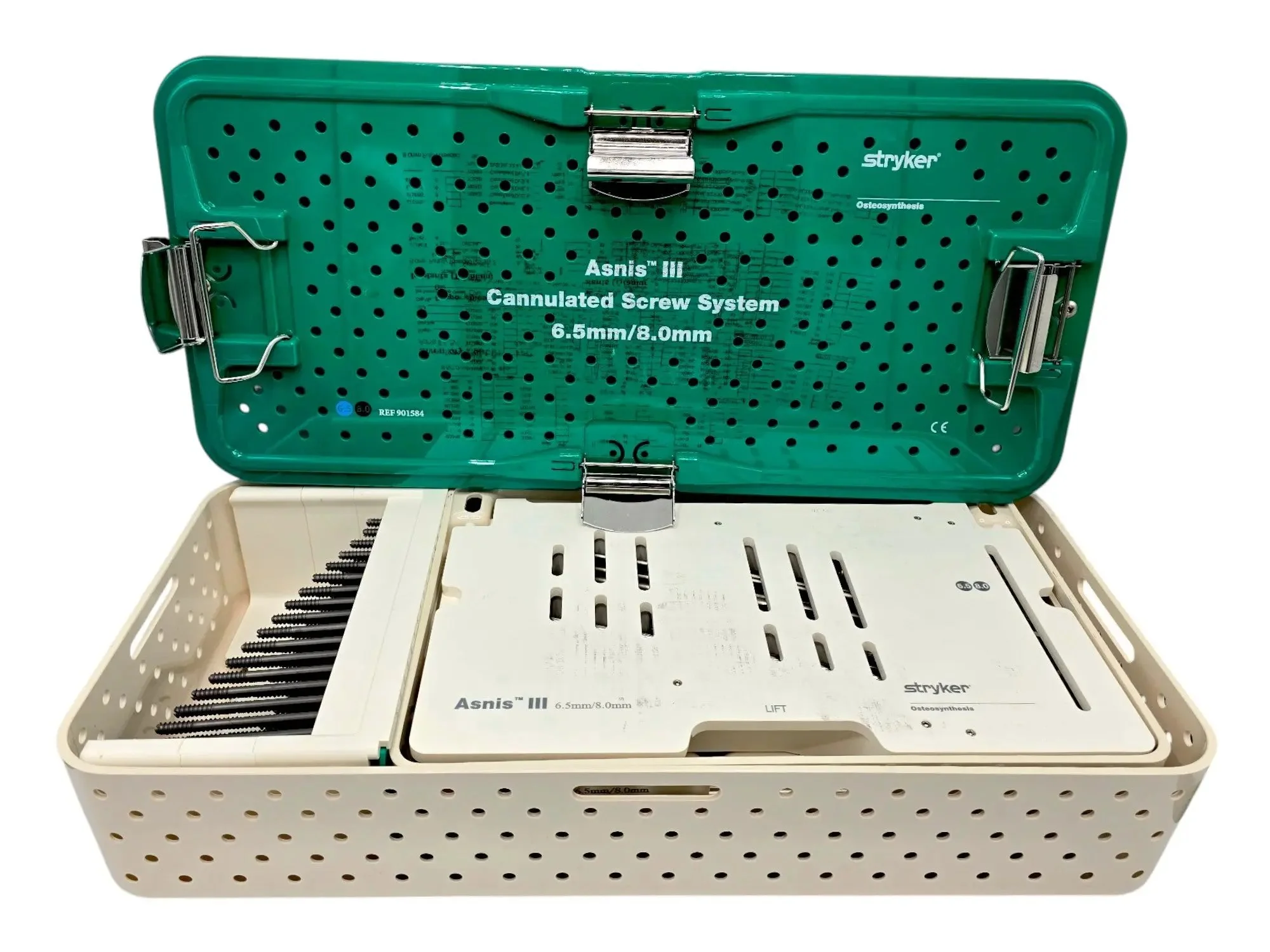 Stryker Asnis III 6.5MM/8.0MM Cannulated Screw System Complete Set & Case Orthopedic Kit - Image 5