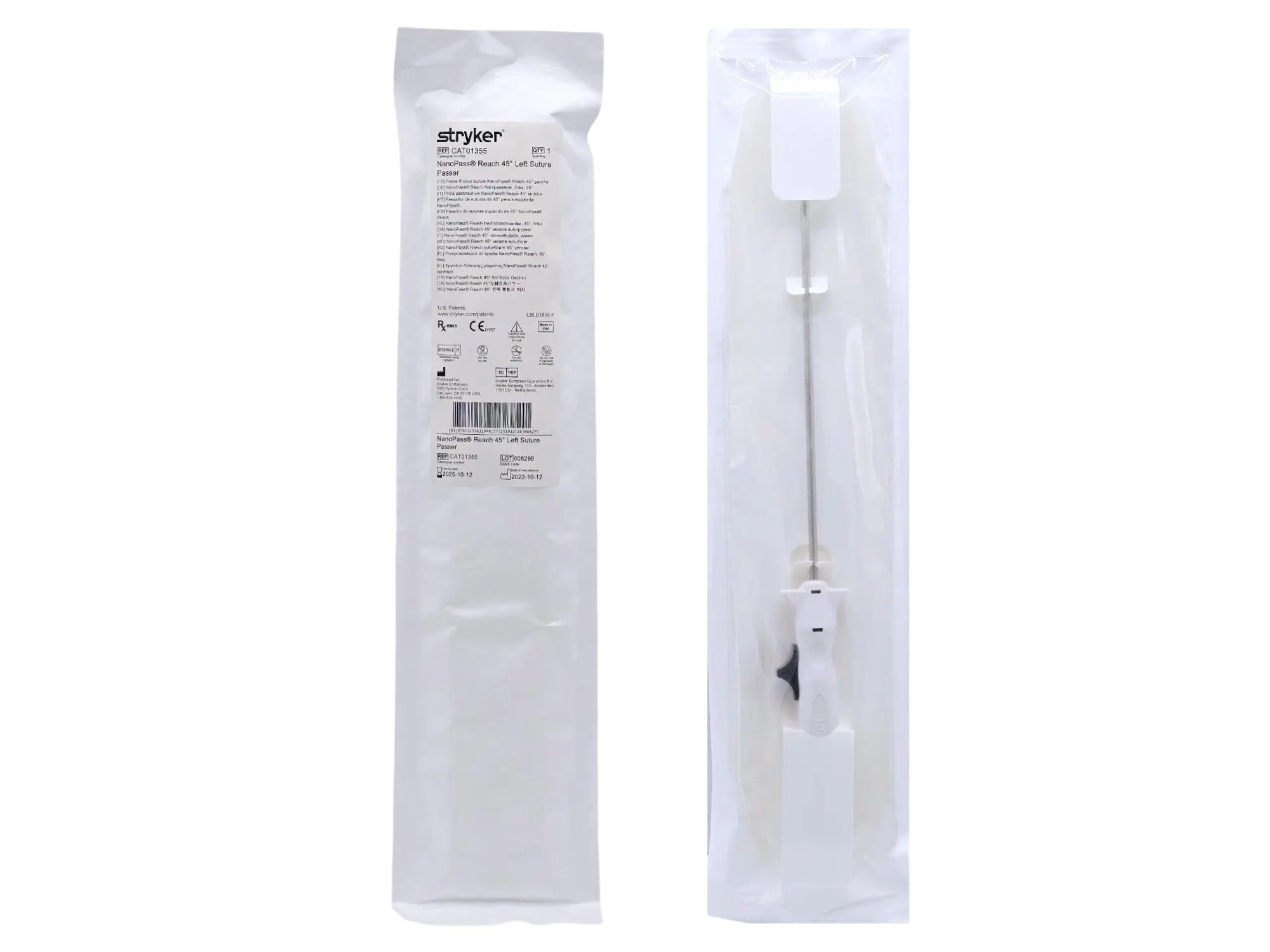 Stryker CAT01355 Nanopass Reach 45 Degress Left Suture Passer