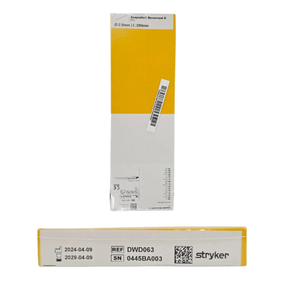 Stryker DWD063 Aequalis Reversed II Pin SS Ø2.5mm x 200mm 1/EA