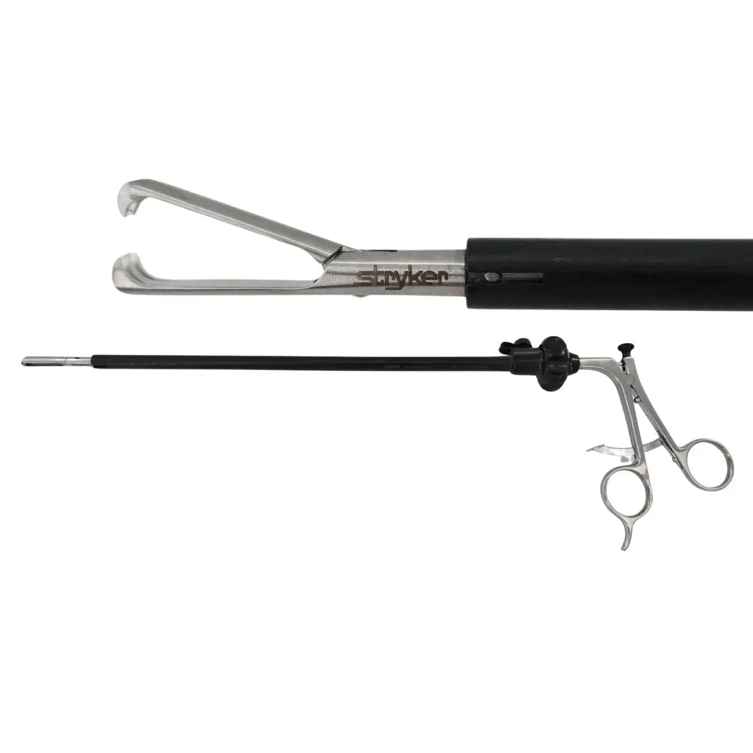 Stryker Laparoscopic Grasper250-080-230 Laparoscopic Grasper w/ 250-080-244 2x3 Teeth Claw Insert 18"