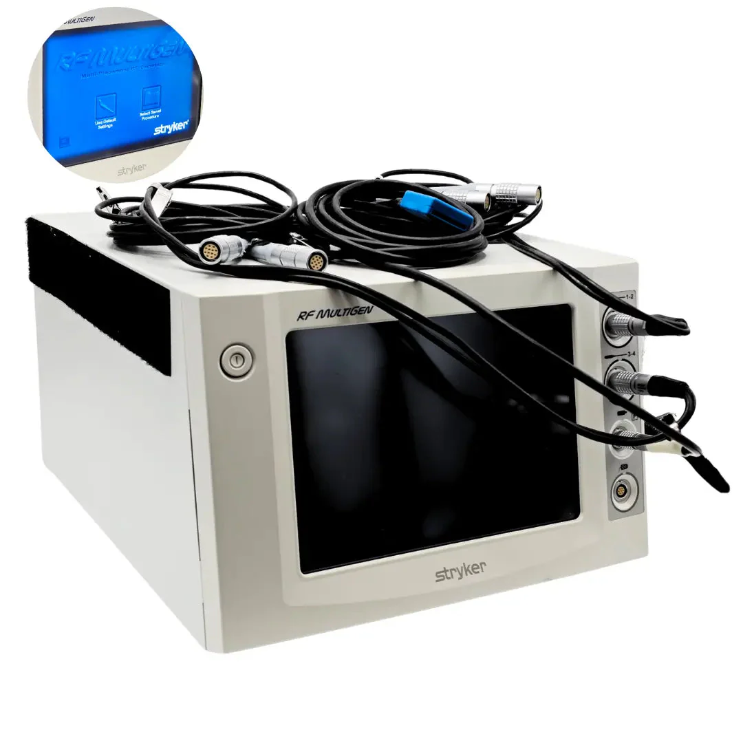 Stryker MultiGen Medical Equipment Console w/ Cables Powers On