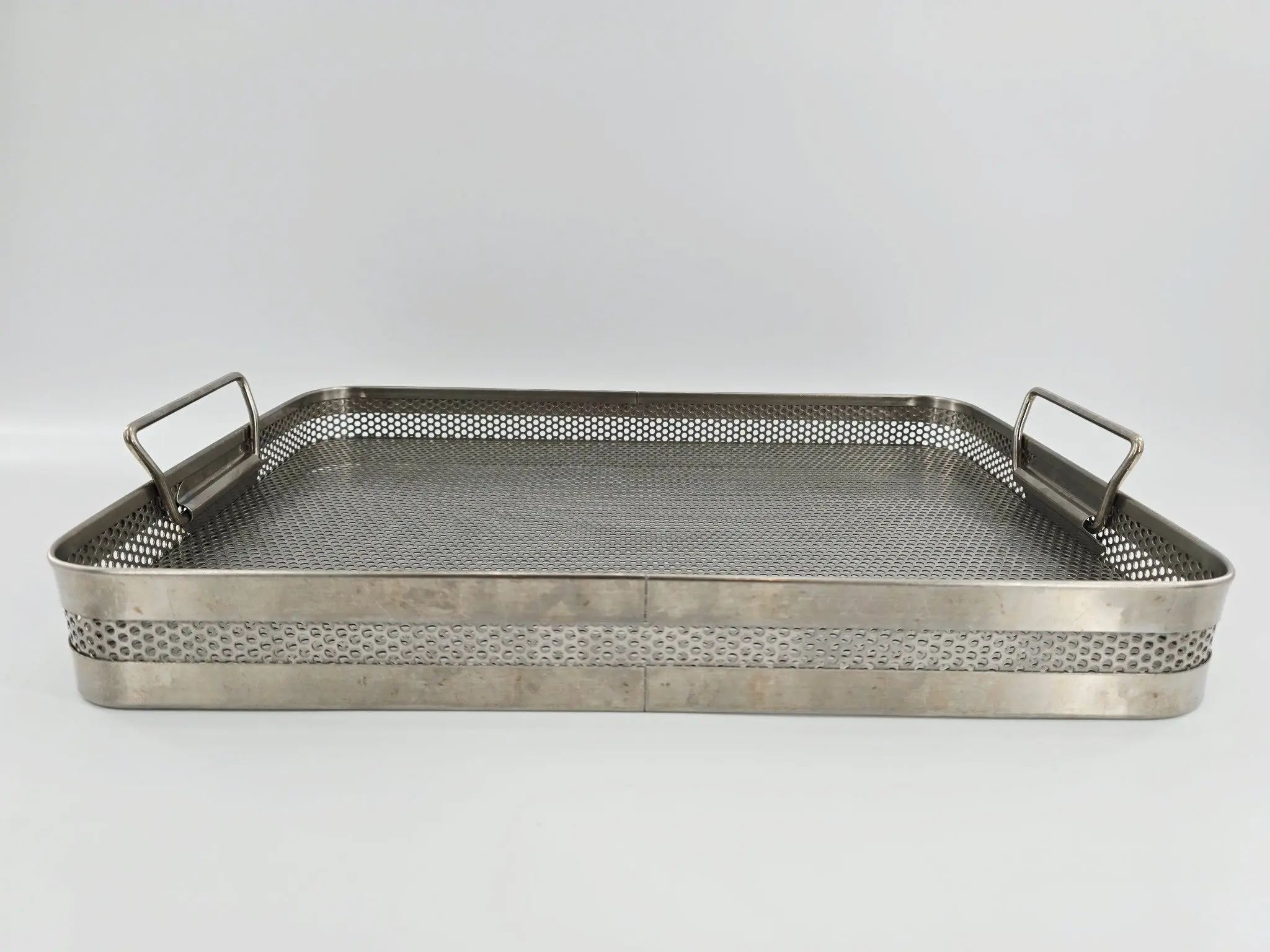 Surgical Sterilization Basket with Handles 16" x 11" X 2" - Image 2