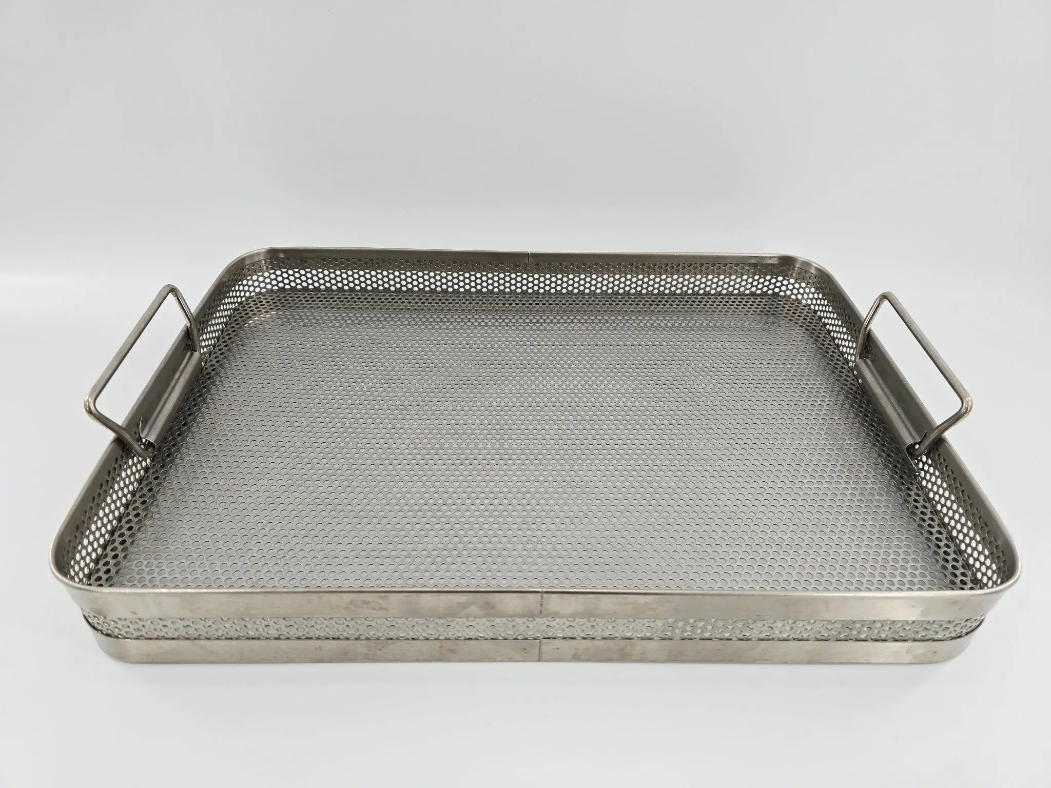 Surgical Sterilization Basket with Handles 16" x 11" X 2" - Image 3