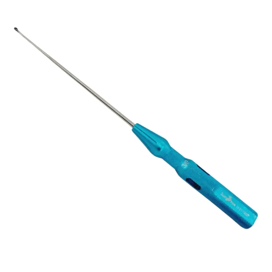 Surgpro U-2178SP Chroma-Line Micro Spinal Curette Straight Size 3/0 9-1/4"