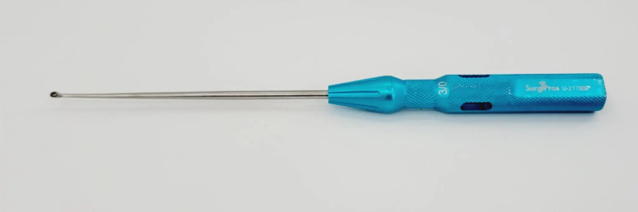 Surgpro U-2178SP Chroma-Line Micro Spinal Curette Straight Size 3/0 9-1/4" - Image 4