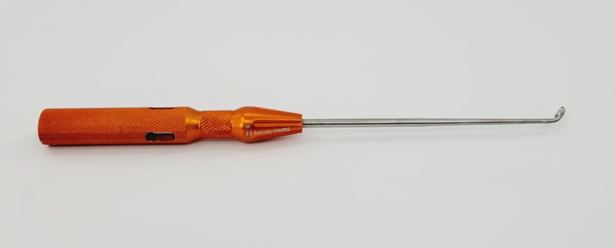 Surgpro U-2196SP Chroma-Line Micro Spinal Curette Angled Size 1 Orange 9-1/4" - Image 3