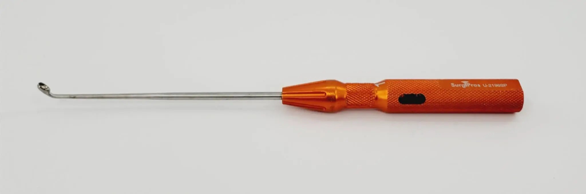 Surgpro U-2196SP Chroma-Line Micro Spinal Curette Angled Size 1 Orange 9-1/4" - Image 4