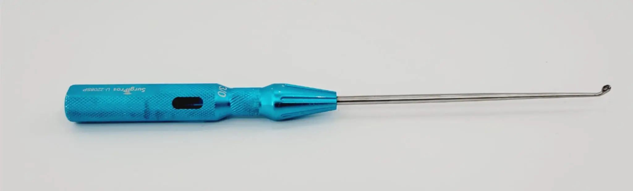 Surgpro U-2208SP Chroma-Line Micro Spinal Curette Reverse Angled Size 3/0 9-1/4" - Image 3