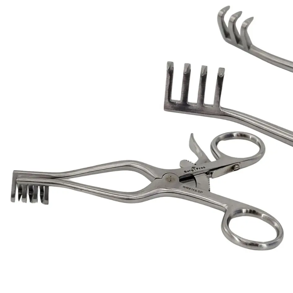 Surgpro WR514SSP Weitlaner Retractor 3 x 4 Sharp Prongs 5-3/8"