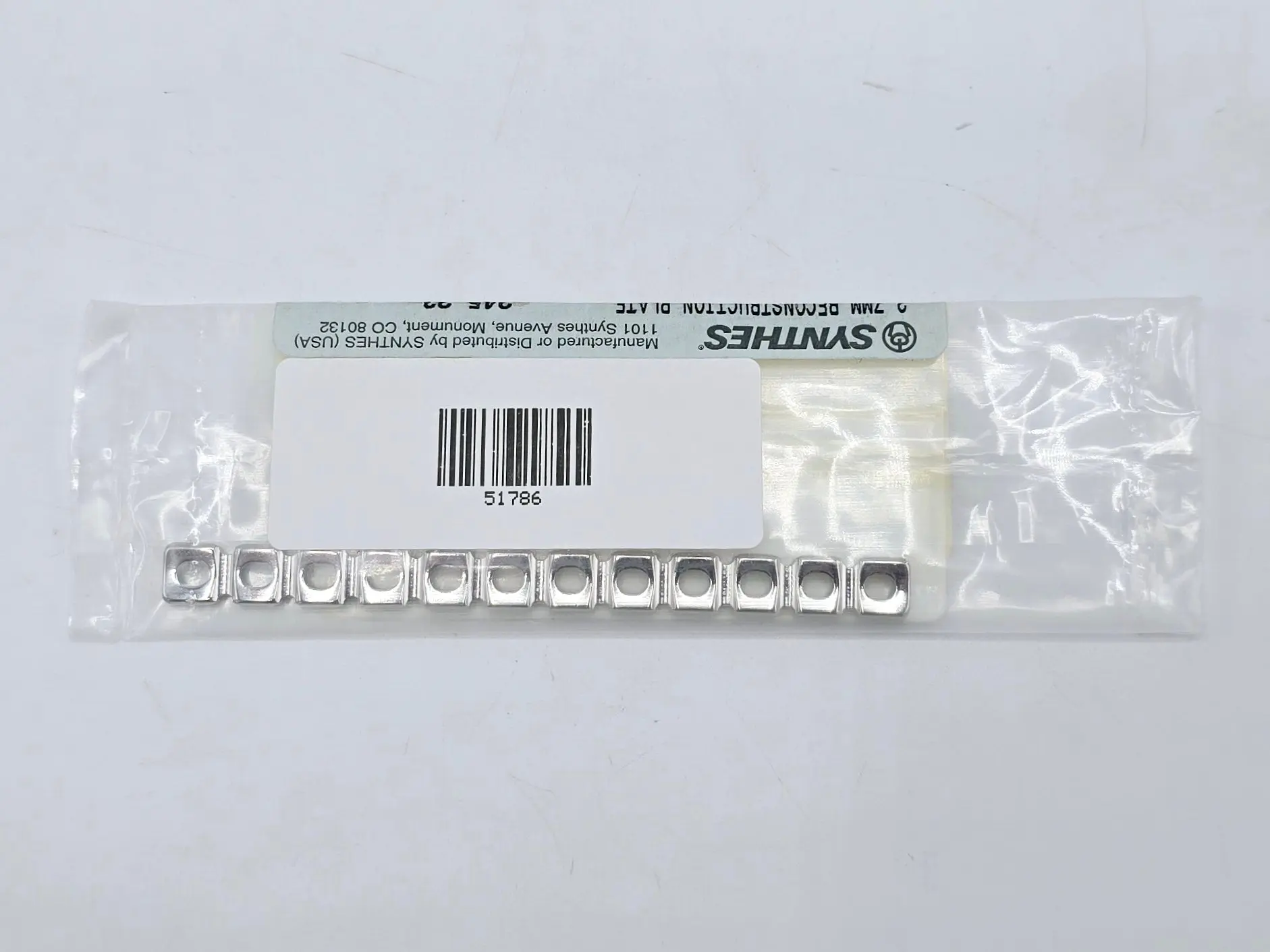 Synthes 245.23 2.7mm Reconstruction Plate 12 Holes/96mm - Image 3