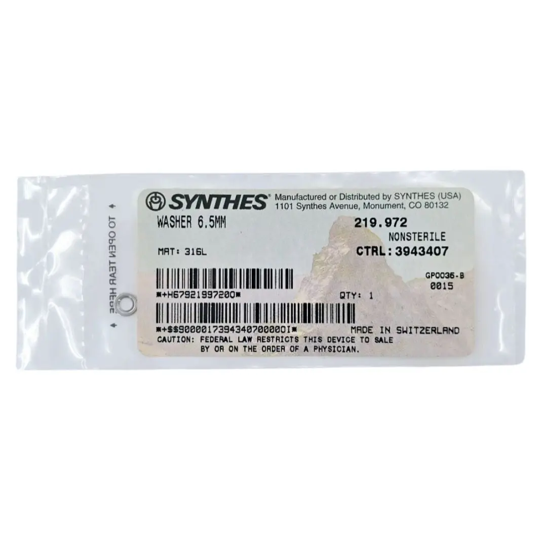 Synthes 219.972 Washer 6.5mm