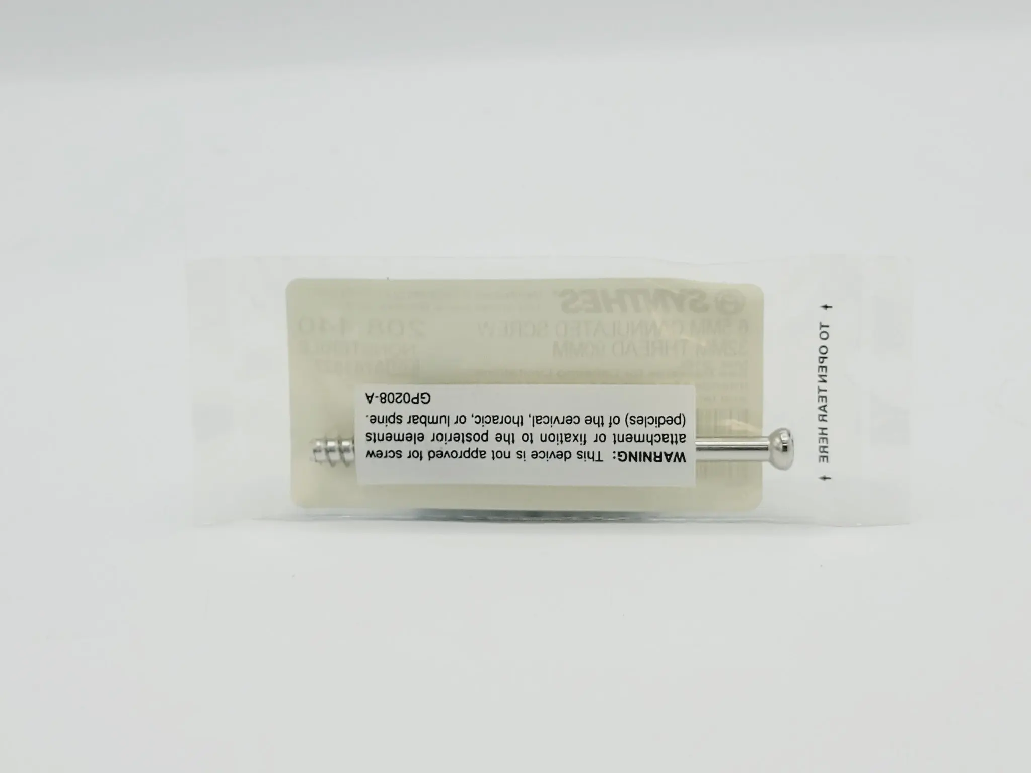 Synthes 208.440 6.5mm Cannulated Screw 32mm Thread 90mm - Image 3