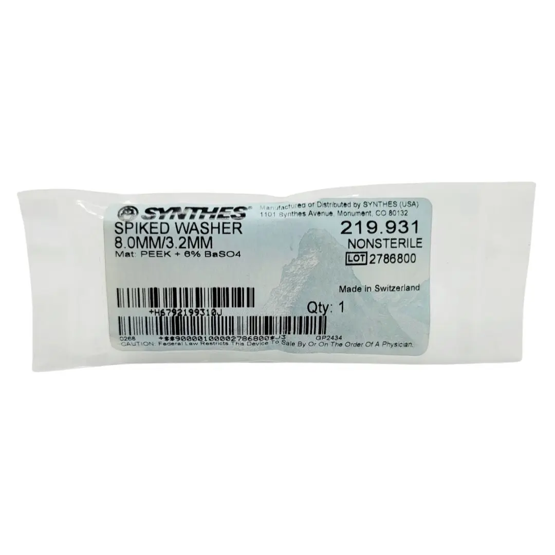 Synthes 219.931 Spiked Washer 8.0MM/3.2MM