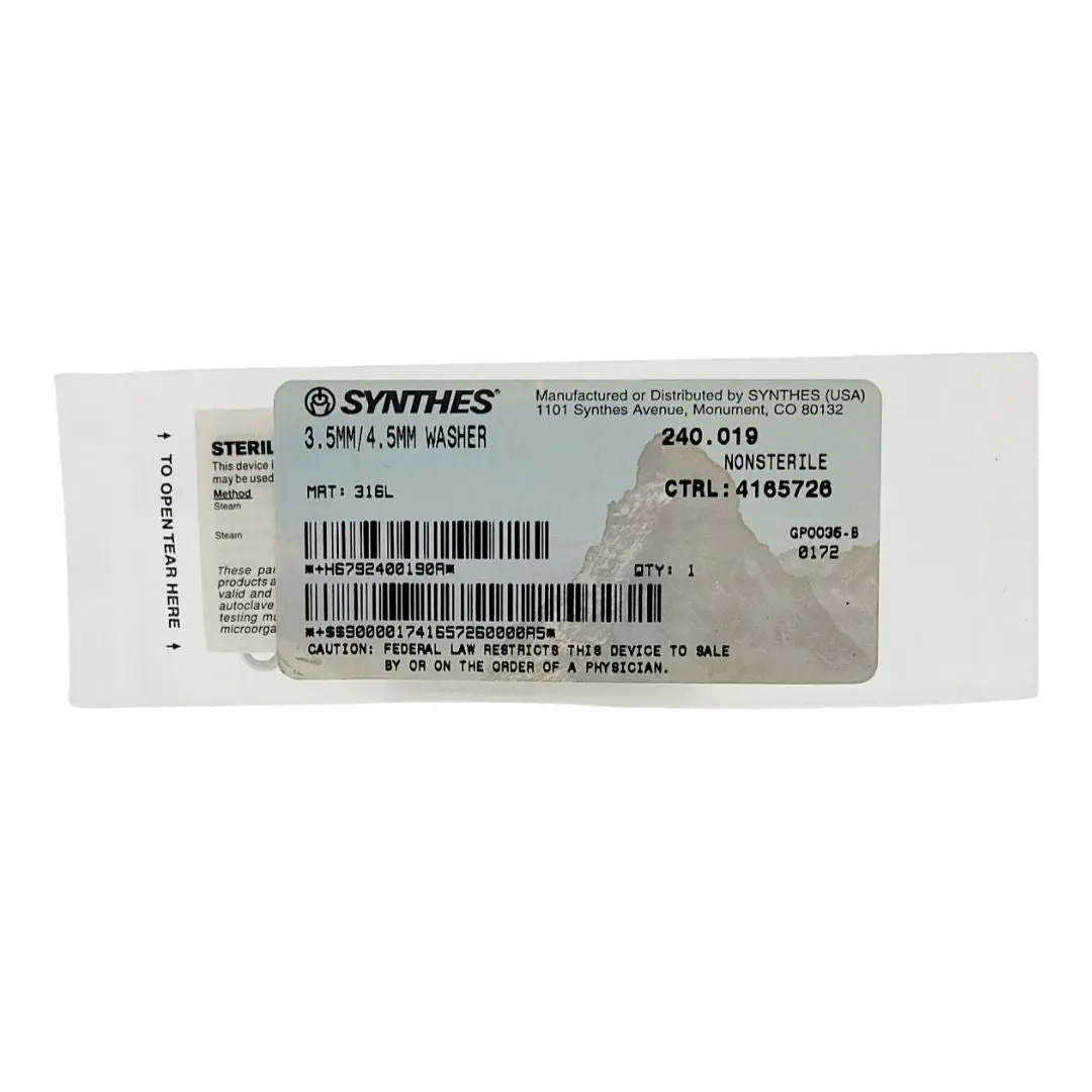 Synthes 240.019 3.5mm/4.5mm Washer Orthopedic Surgical Instrument