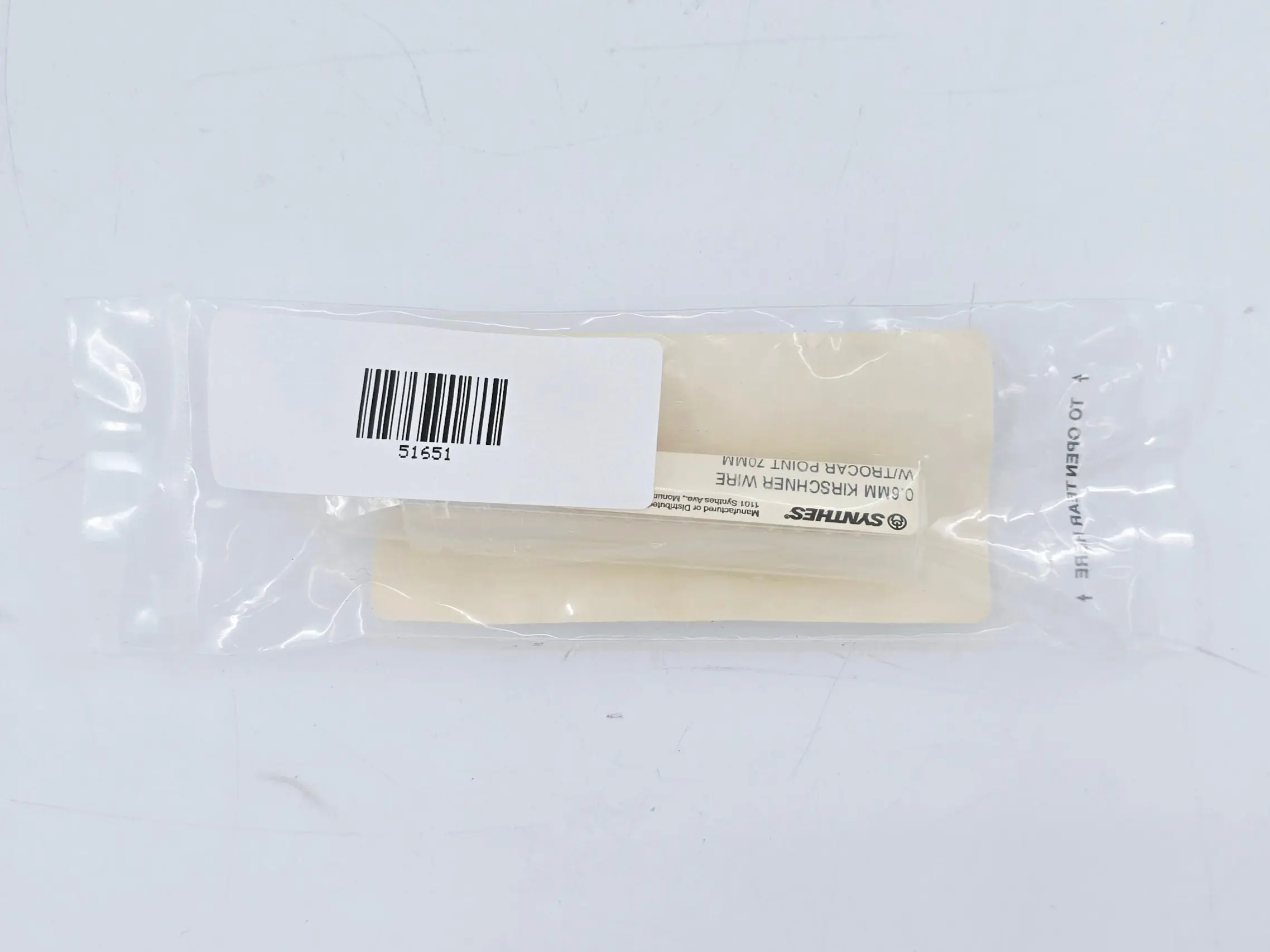 Synthes 292.06 0.6mm Kirschner Wire w/ Trocar Point 70mm Pack of 10 - Image 3