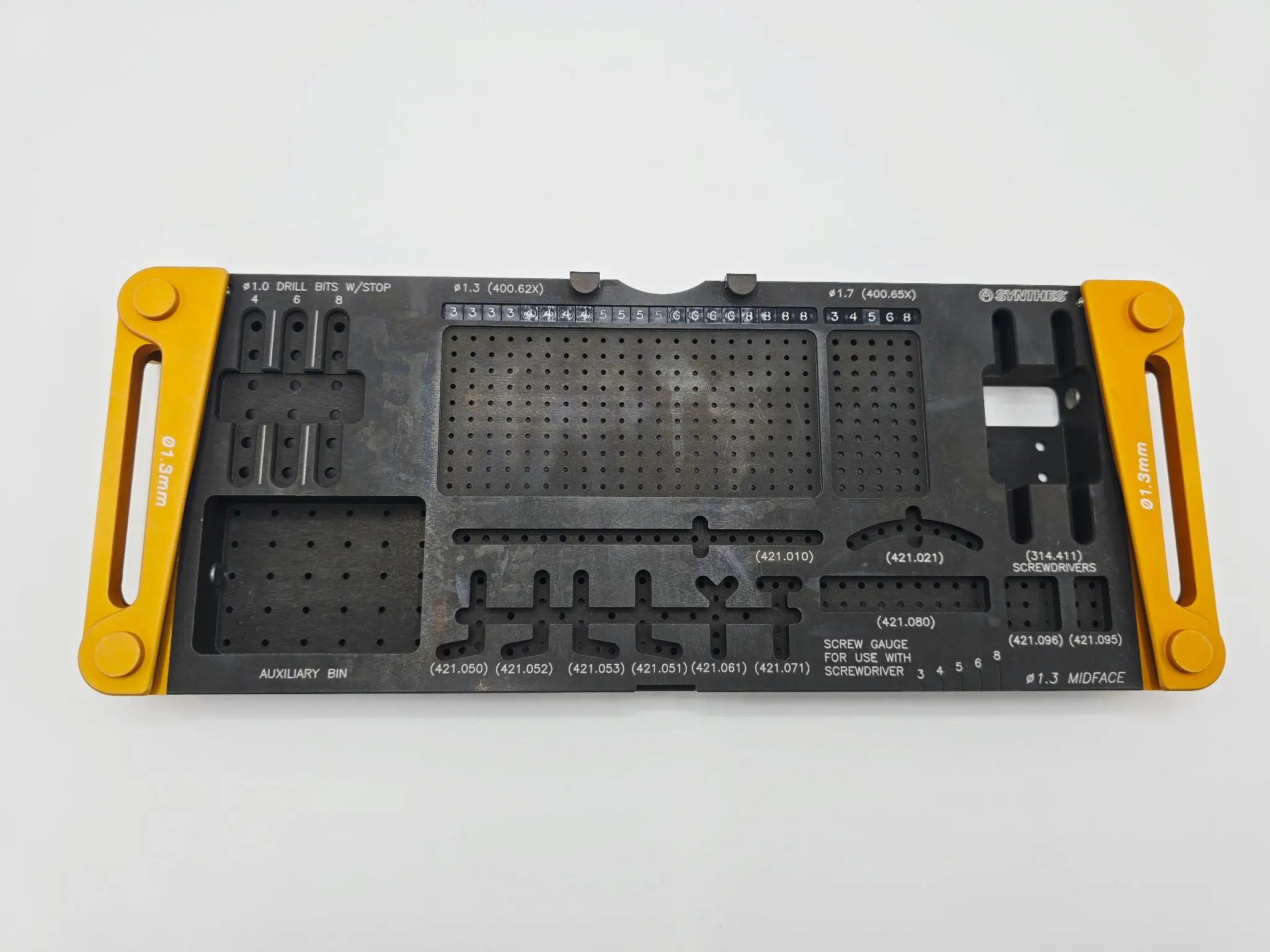 Synthes 304.666 Maxillofacial 1.3Module for TI Implants 1.7mm Emergency Set EMPTY - Image 3