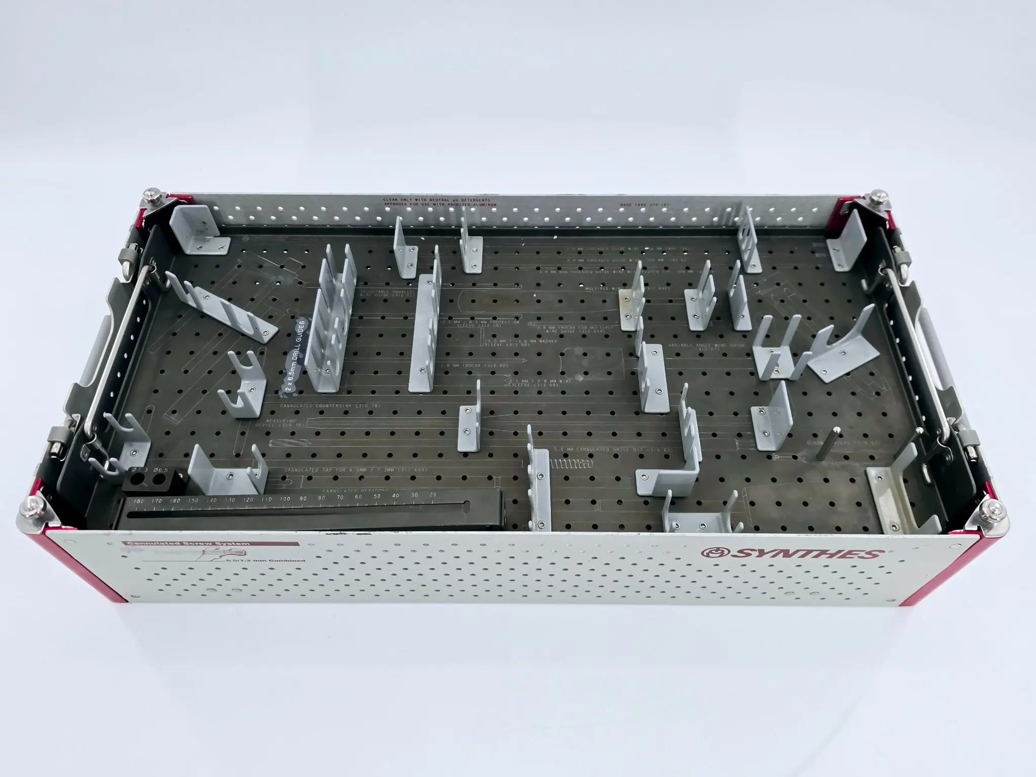 Synthes Sterilization Case w/ Instrument Trays & Lid 690.379 - Image 6
