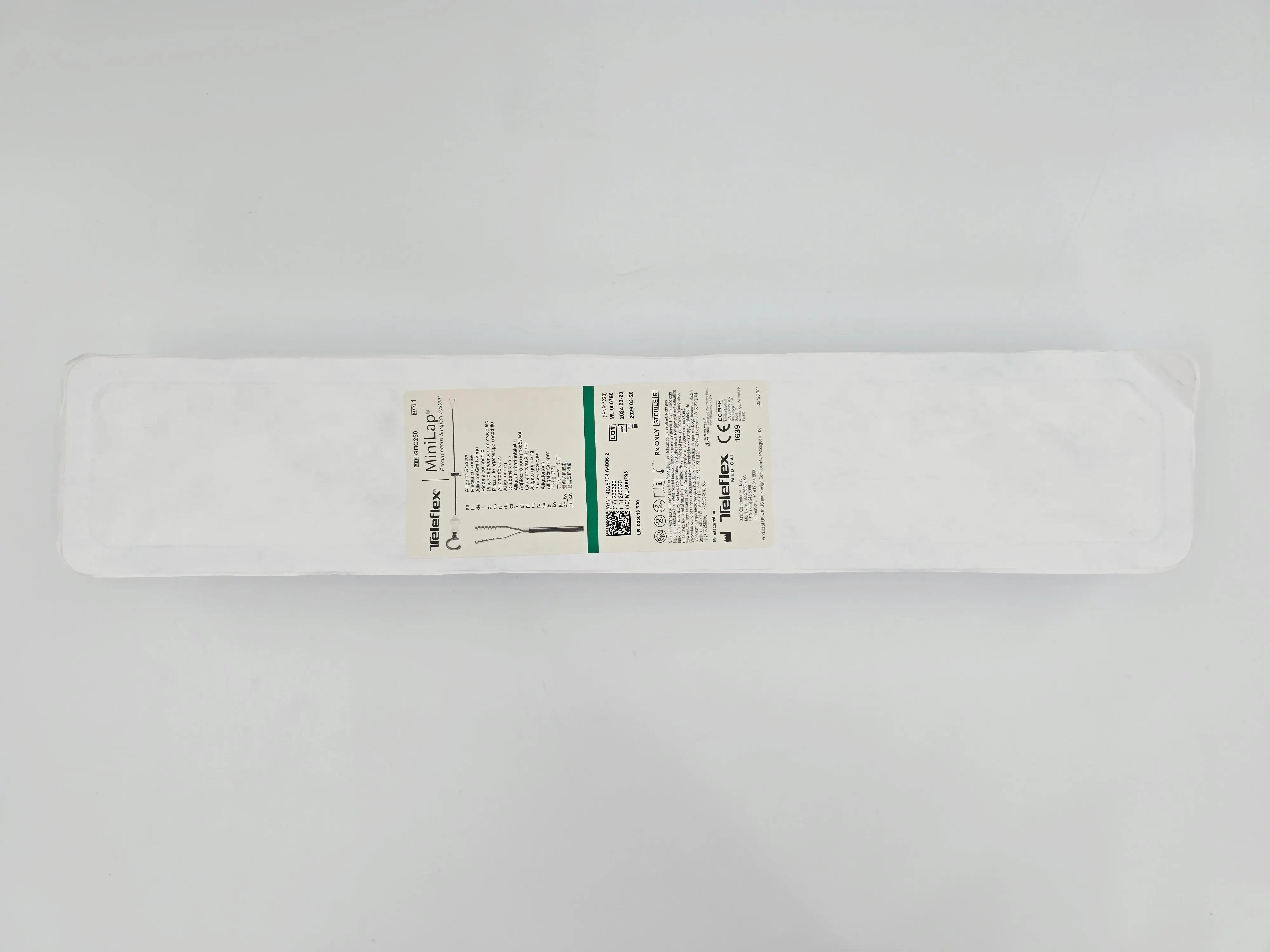 Teleflex GBC250 MiniLap Percutaneous Surgical System Thumbgrip Alligator Grasper - Image 2