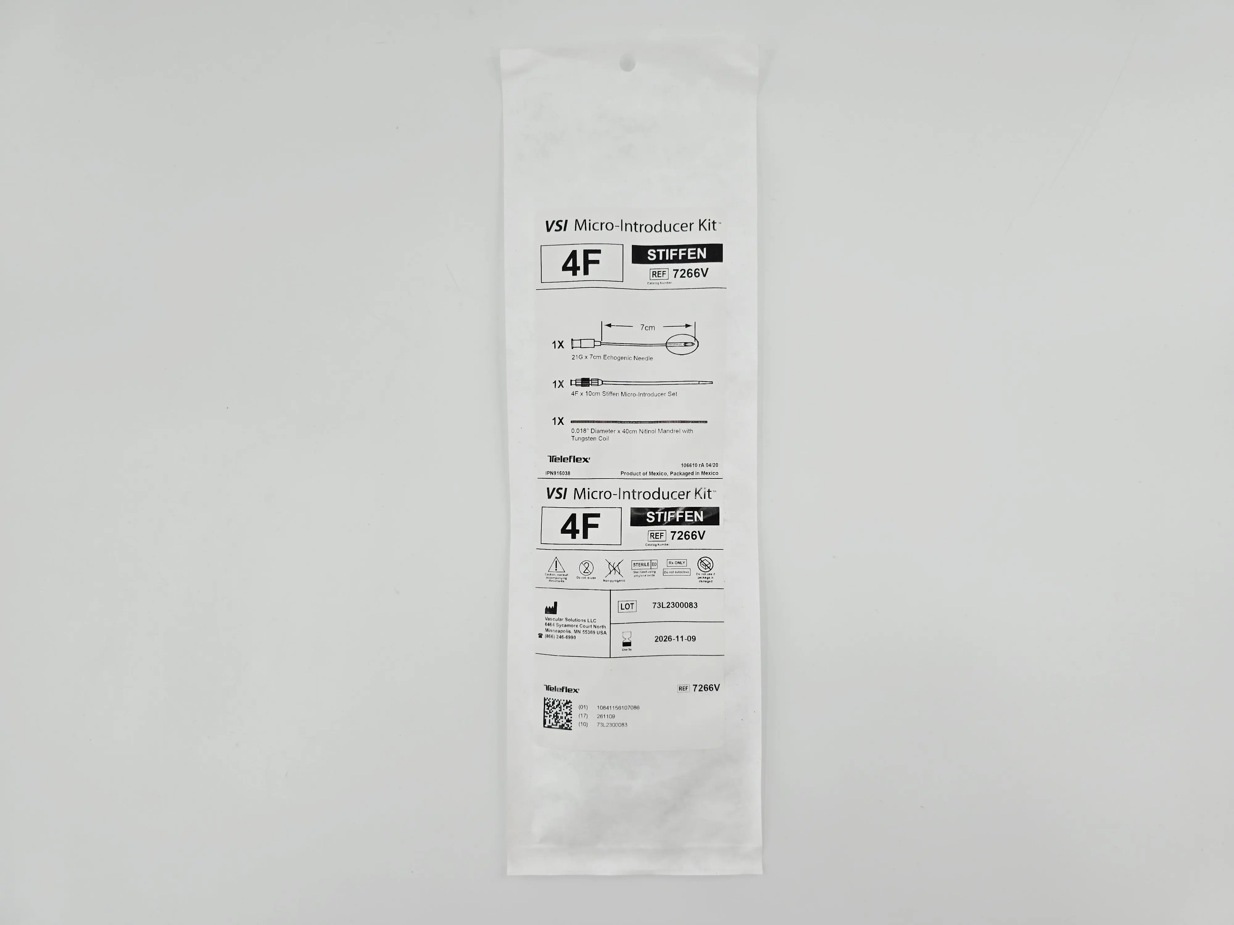 Teleflex VSI 7266V 4F Micro-Introducer Kit STIFFEN - Image 2
