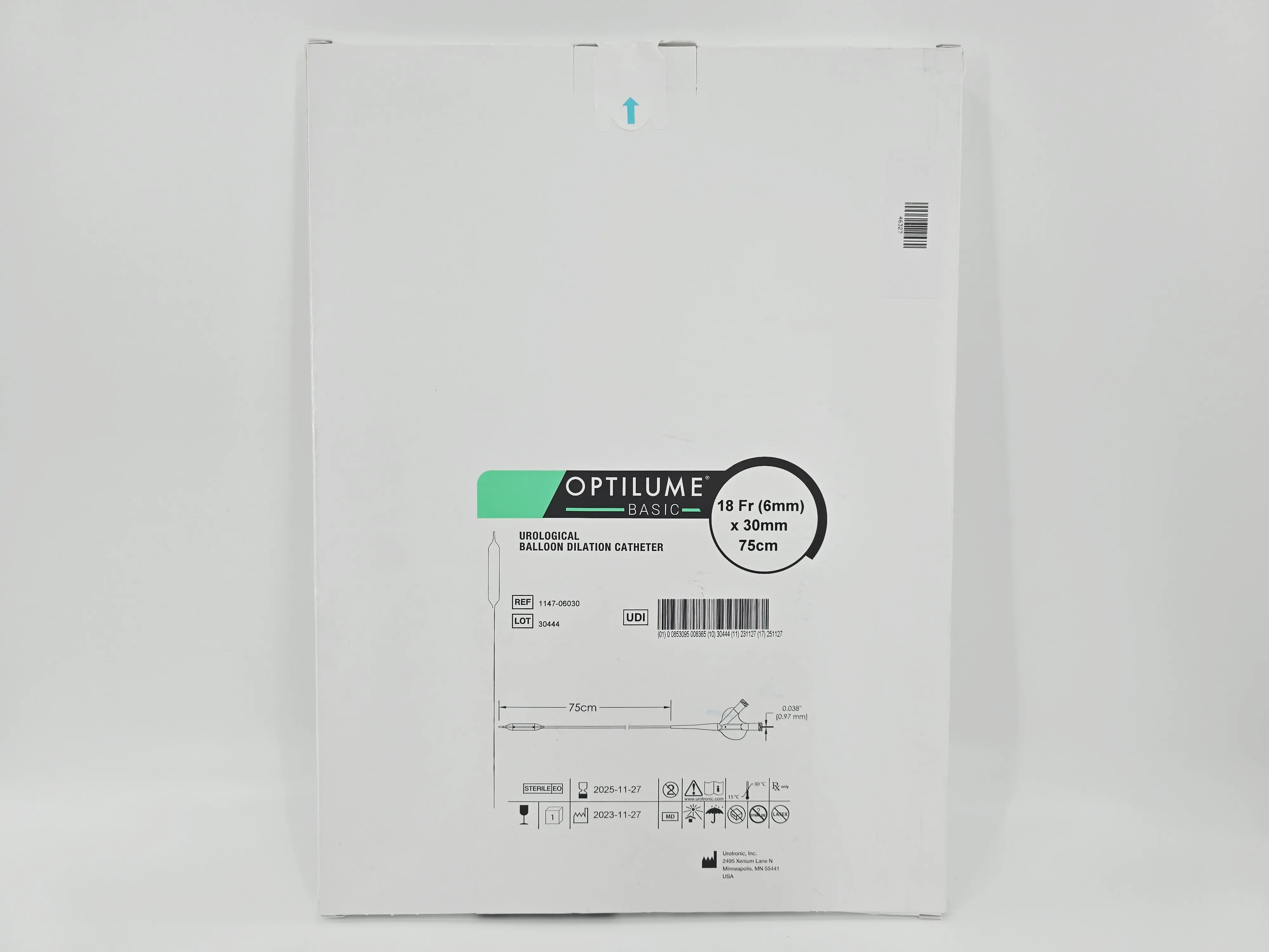Urotronic 1147-06030 Optilume Basic Urological Balloon Dilation Catheter 18Fr 6mm x 30mm x 75cm – New - Image 2