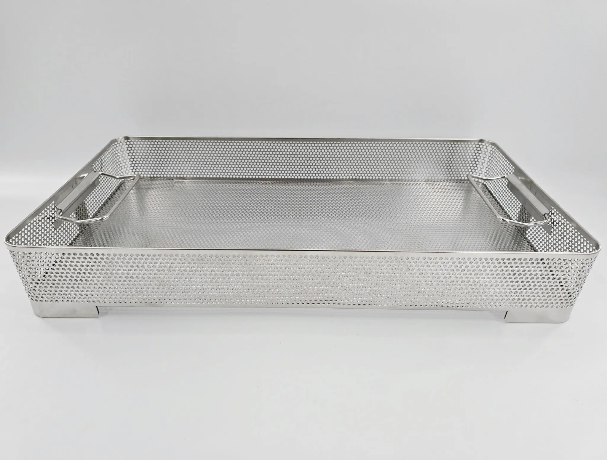 V. Mueller BP3-3A Perforated Sterilization Basket 21" x 11" x 3" - Image 2