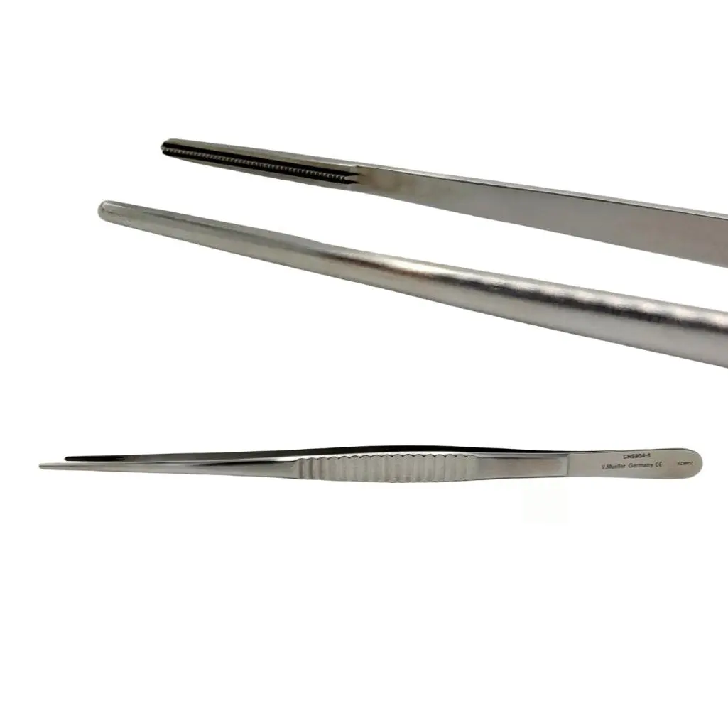 V. Mueller CH5904-1 DeBakey Vascular Tissue Forceps Heavy 2mm 9-1/2"