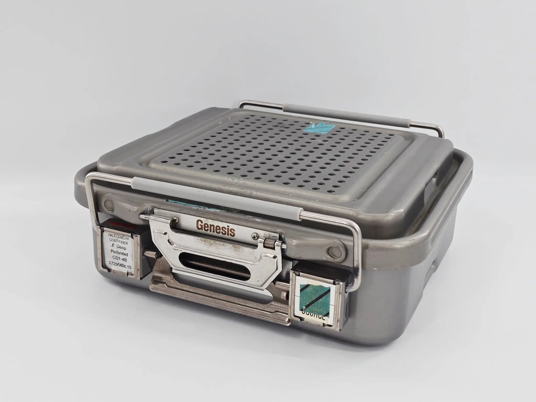 V. Mueller Genesis CD1-4B Half Length Sterilization Container 12 x 11 x 5.3" - Image 3