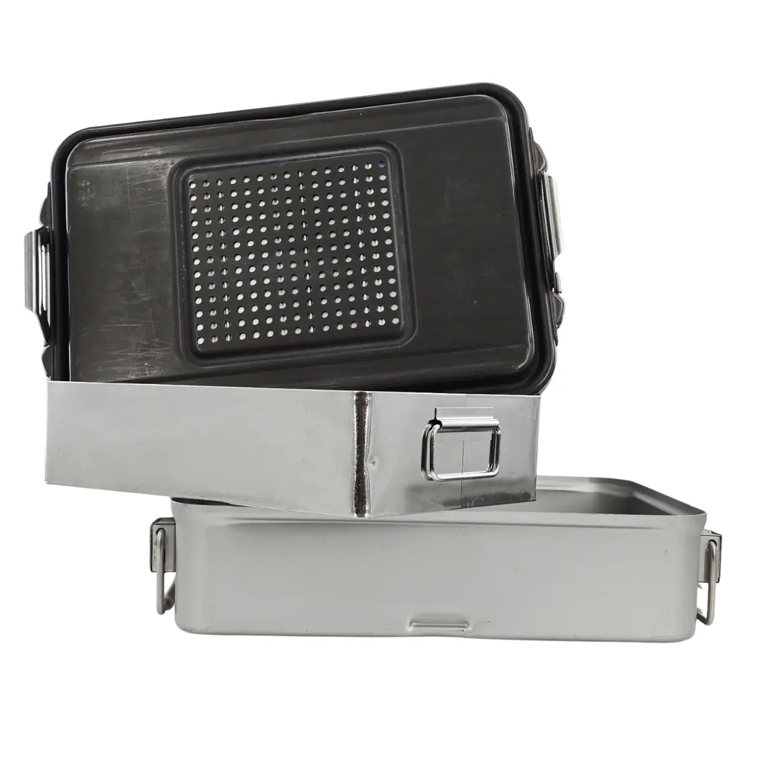 V. Mueller Genesis Sterilization Container 17.5 x 12.5 x 5.5 with Tray - Image 2