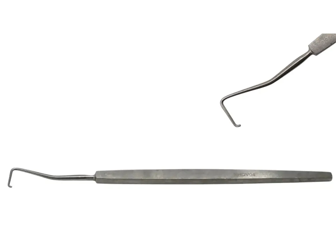 V. Mueller OP2300 Green Strabismus Hook Ophthalmic Surgical Instrument 5-3/4"