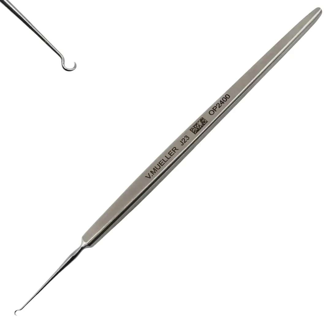 V. Mueller OP2400 Tyrell Hook 2mm Sharp Tip 4"