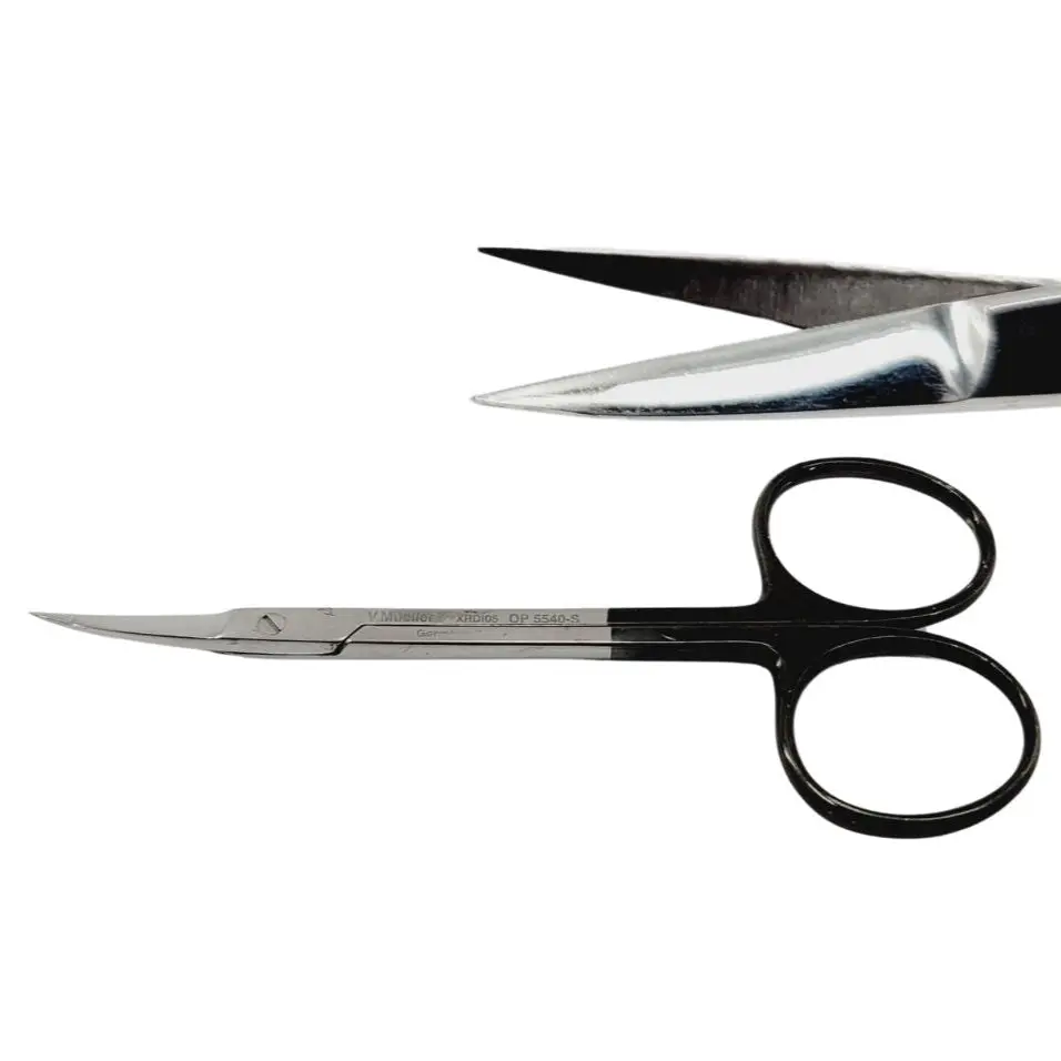 V. Mueller OP5540-S Supercut Iris Scissors Curved Black 4-1/2"
