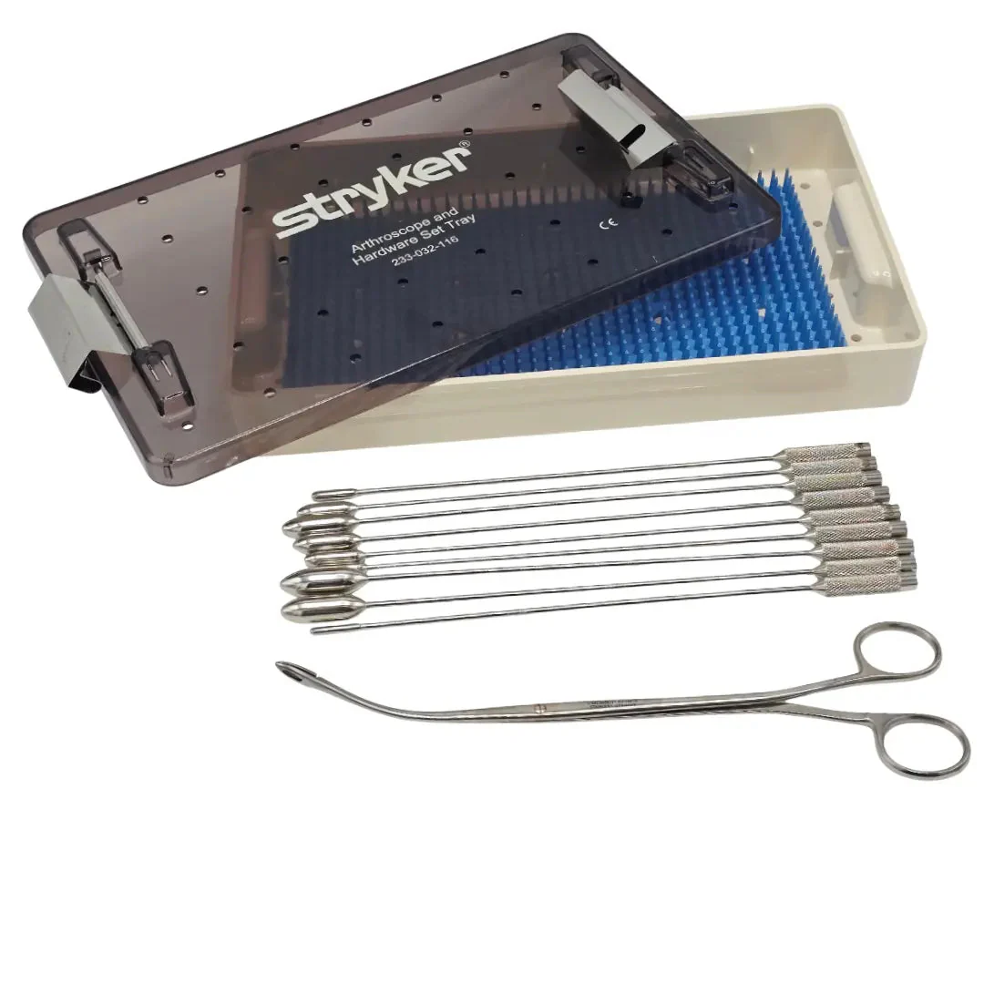 V. Mueller SU10710 Common Duct Stone Forceps w/ 9 Biliary Dilators & Tray