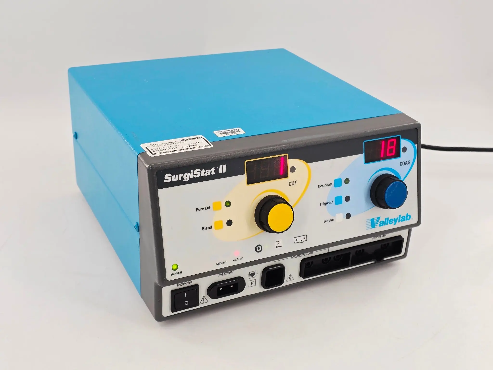 Valleylab SurgiStat II Surgical Control Unit w/ Footswitch & Cable Set - Image 5