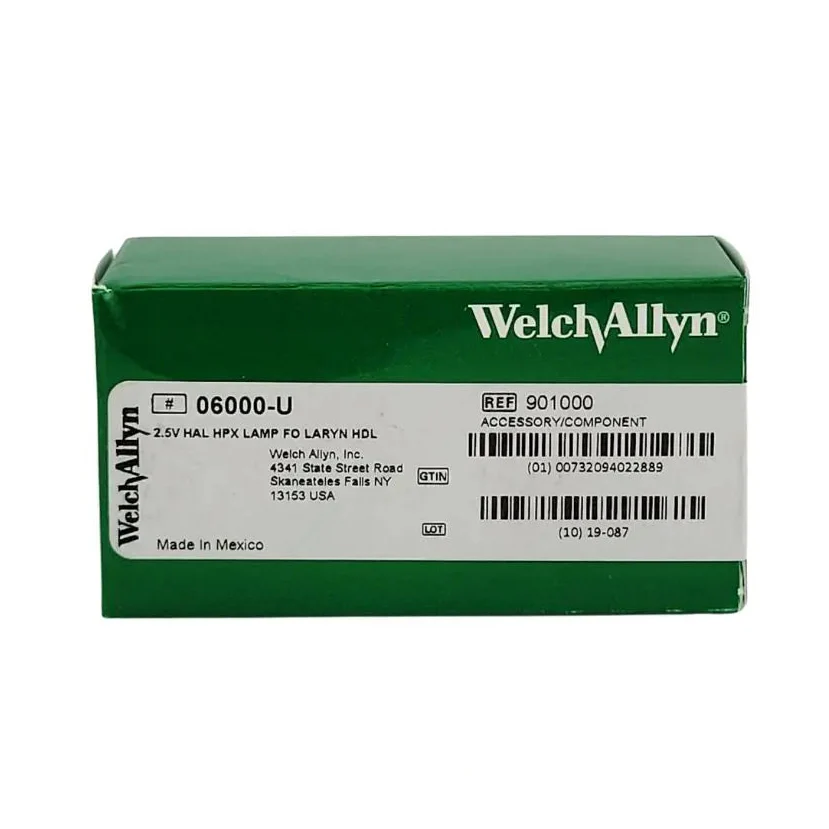 Welch Allyn 06000-U 2.5V Halogen Lamp – Genuine Replacement Bulb